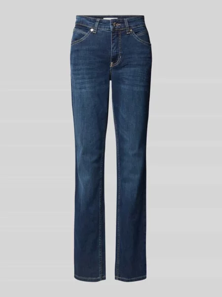 Dżinsy o kroju straight-fit z domieszką stretchu model MELANIE' Mac