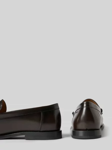 Mokasyny ze skóry bydlęcej model ‘TEVAN’ Boss