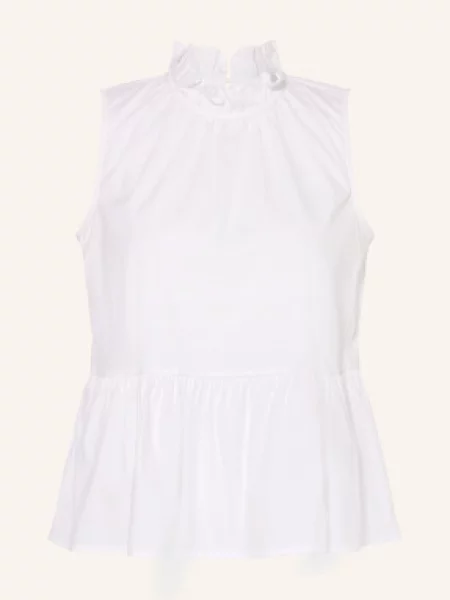 Tonno & Panna Bluzka Bez Rękawów weiss biała