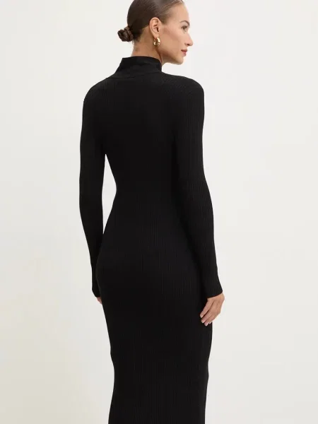 Simona Corsellini rochie midi mulata negru