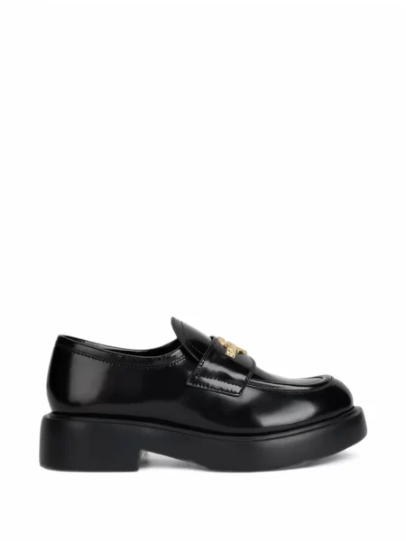 Pantofi loafer Love Moschino cu autograf negru