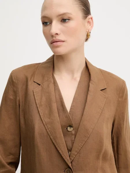 United Colors of Benetton однобортний піджак лляний