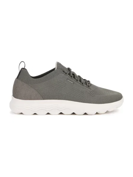 Lniane sneakersy Geox szare