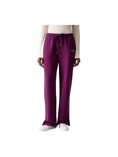 Spodnie Trussardi fioletowe