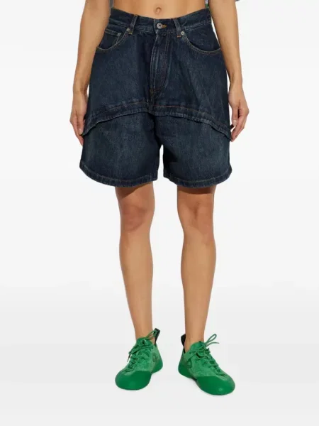 Pantaloni scurți din denim Loewe albastru