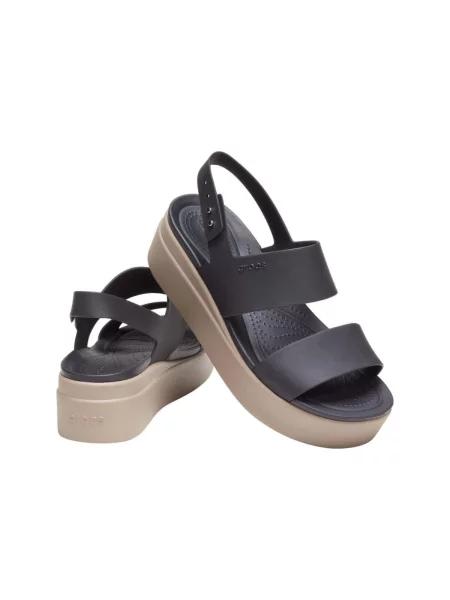 Pantofi Crocs cu pană negru