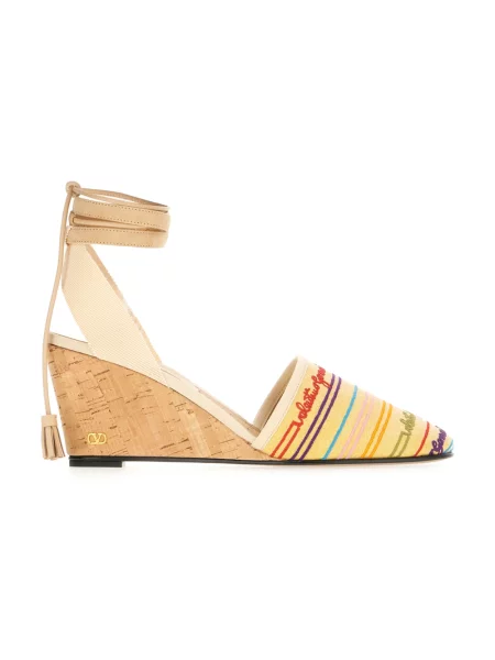 Lniane espadryle Valentino Garavani