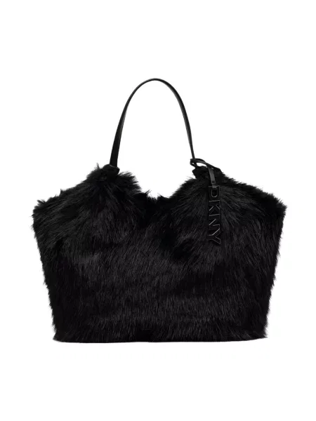 Shopperka Dkny skórzana czarna