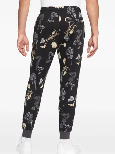 Trčanje majica s kapuljačom Nike od velura visoki struk crna