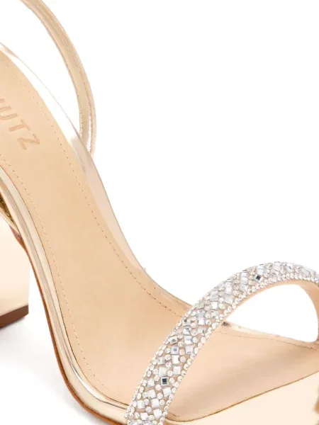 Sandale Schutz de cristal auriu