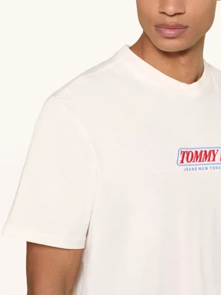 Tommy Jeans Koszulka beige biała