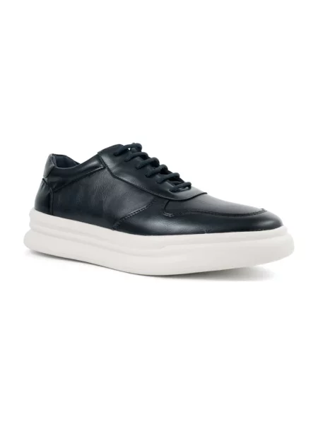 Lniane sneakersy Fregatta Stockholm niebieskie