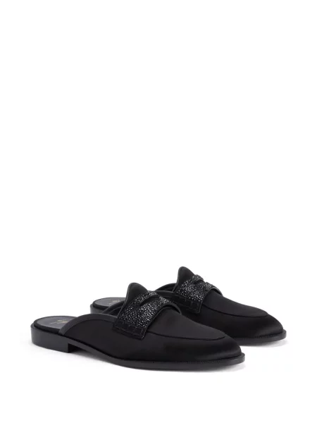 Loaferice Giuseppe Zanotti od brušene kože crna
