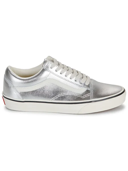 Pantofi Vans din piele argintiu