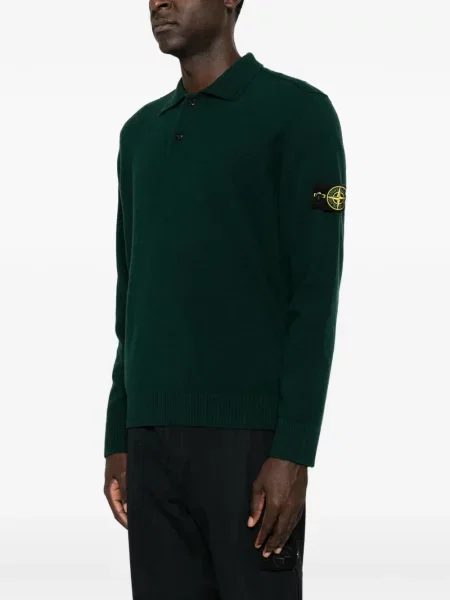 Pulover Stone Island cu strasuri verde
