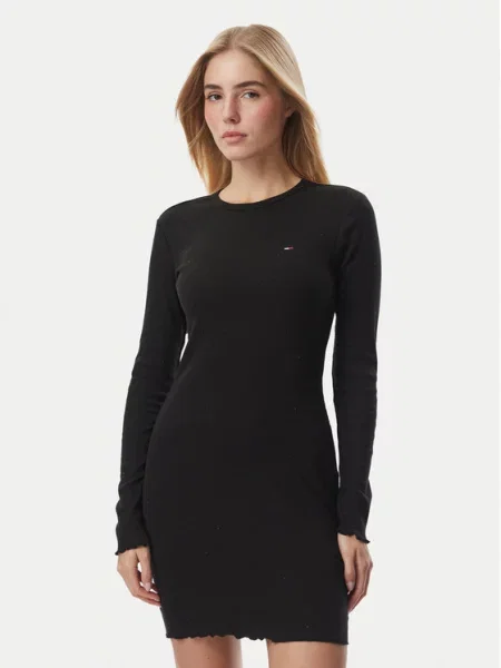 Tommy Jeans Rochie de zi negru