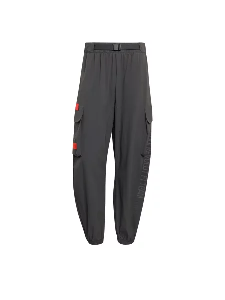 ADIDAS PERFORMANCE Παντελόνι φόρμας κόκκινο μαύρο