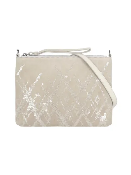 Torebka Panicale skórzana beżowa