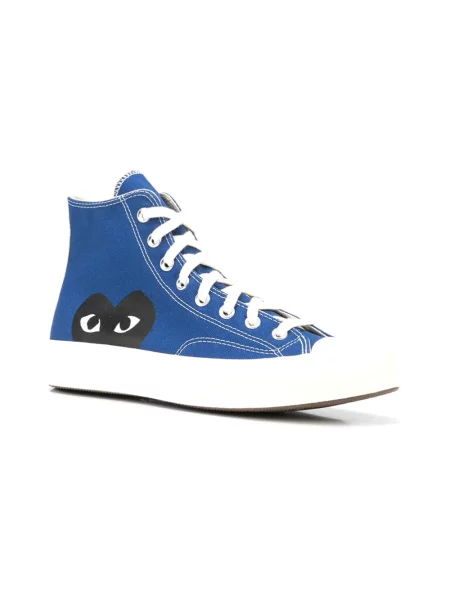 Sneakersy Comme Des Garcons Play z nadrukiem w serca niebieskie