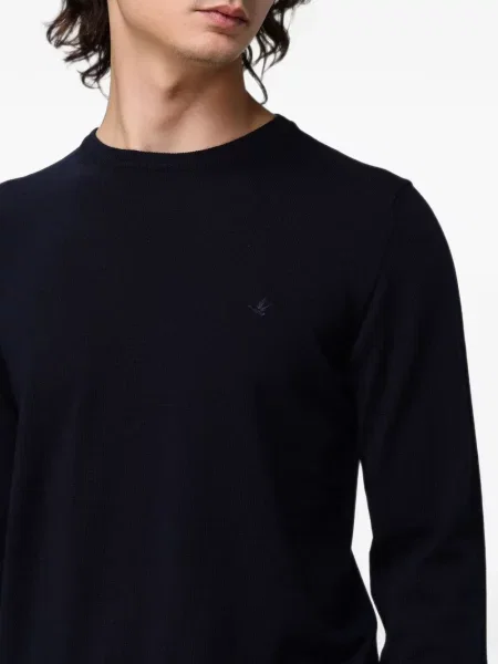 Pulover Brooksfield cu broderie albastru