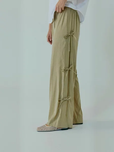 NORR Pantaloni Bowie kaki