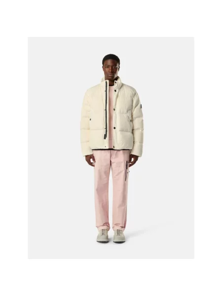 Kurtka puchowa Stone Island z kamieniami biała