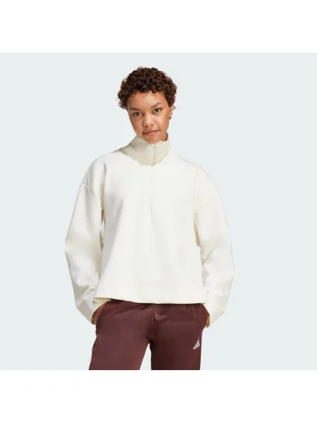 Bluza Soft Lux Quarter-Zip biała
