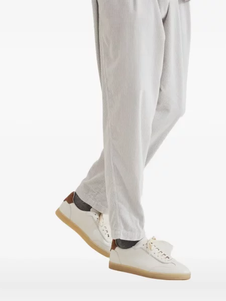 Sneakerși Brunello Cucinelli din piele alb