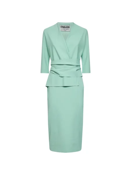 Sukienka midi Chiara Boni La Petite Robe kopertowa zielona