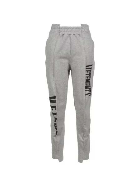 Pantaloni Vetements cu imagine alergare gri