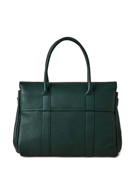 Geanta de piele Mulberry din piele verde