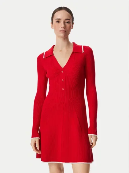 Tommy Jeans Rochie tricotată roșu