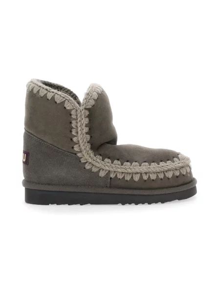 Buty do kostki Mou wełniane szare