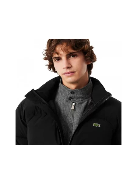 Kurtka Lacoste Water-Repellent Down S czarny