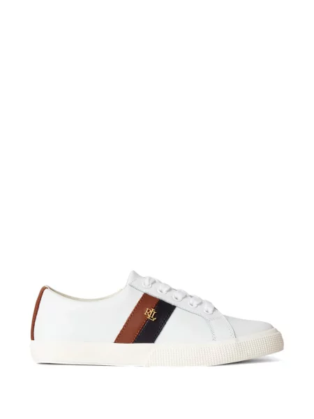 Matlasat sneakerși Polo Ralph Lauren cu autograf de catifea cord albastru