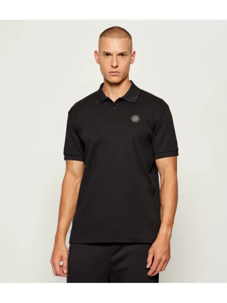 BOSS Tricou polo Future negru