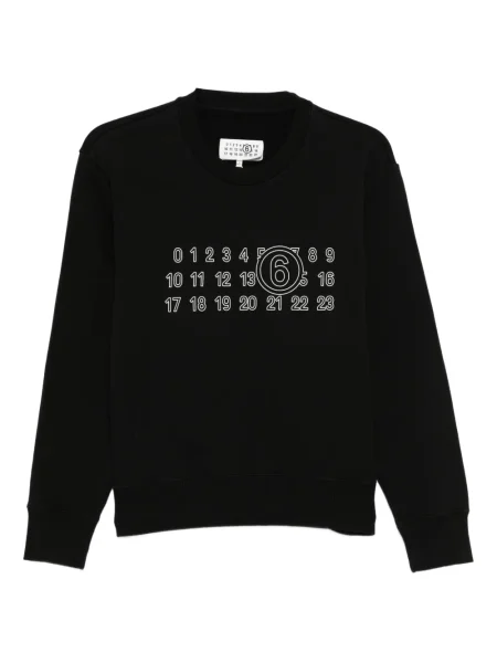 Hanorac Mm6 Maison Margiela cu imagine negru