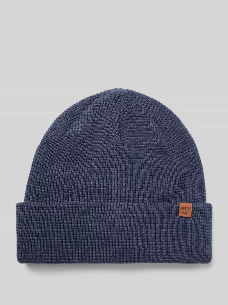 Czapka beanie z detalem z logo Barts niebieska