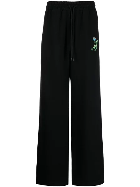 Pantaloni Off-white cu imagine alergare