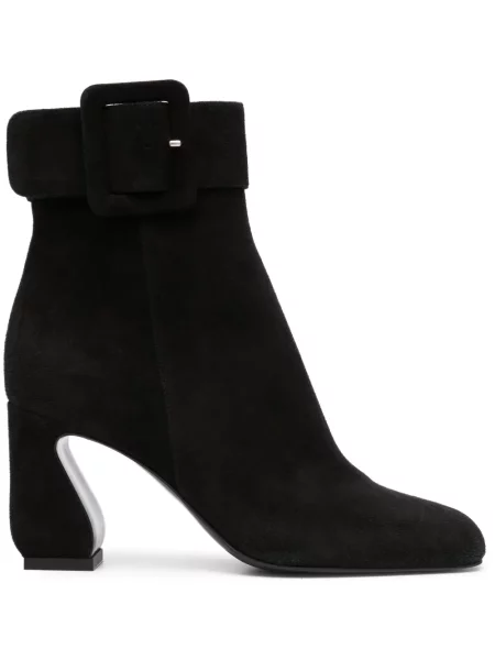 Botine Si Rossi din piele negru