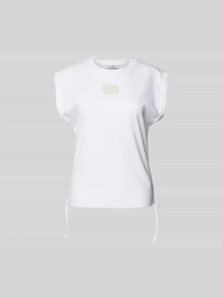 T-shirt z nadrukiem z logo Oh April biała