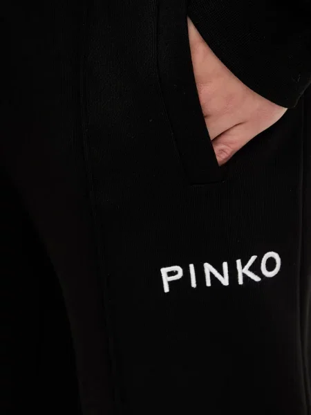 Спортивні штани Pinko з аплікацією чорний