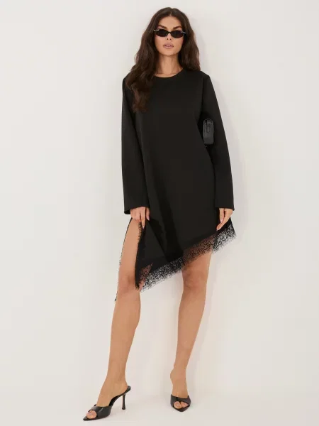 Rochie Och Bella din dantelă negru
