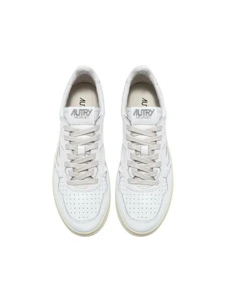 Sneakers Autry Medalist Low Man Leat/ Leat Wht/ Wht EUR 41 alb