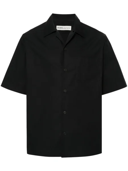 Krótka koszula Modes Garments popelinowa czarna