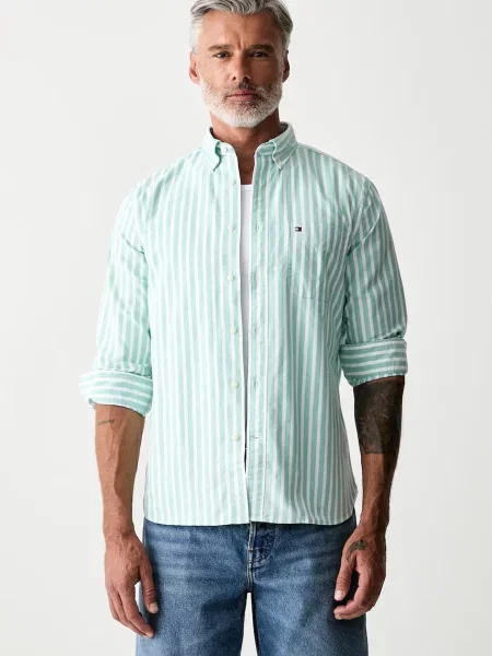 Tommy Hilfiger cămașă pentru bărbați din verde