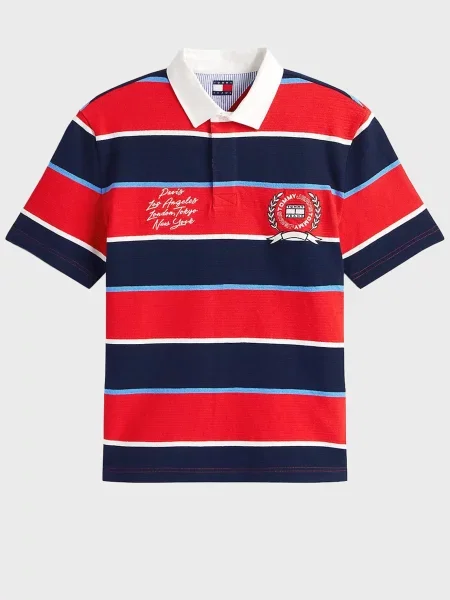 Поло Tommy Jeans в полоску
