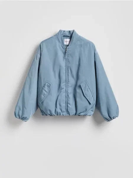 Reserved Kurtka bomber jasnoniebieski