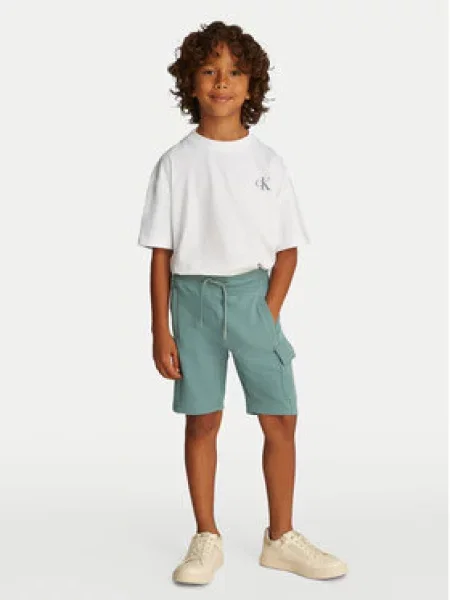Sportovní kraťasy Calvin Klein Jeans zelené