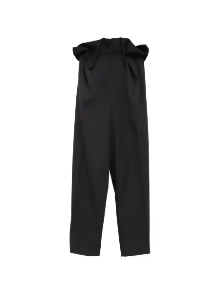 Pantaloni Khaite cu volane negru